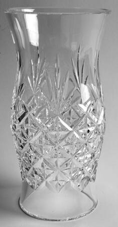 Crystal and Brass Collection Hospitality Hurricane Lamp Globe