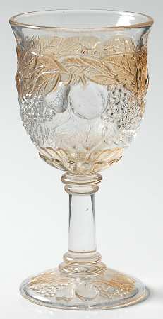 Della Robbia Amber Flash Wine Glass