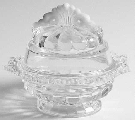 Ring and Petal White Opalescent by Westmoreland