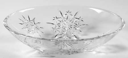 Snow Crystals Open Candy Dish