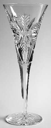 Snow Crystals Fluted Champagne