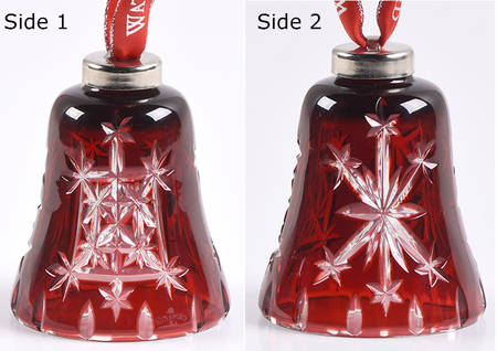 Snow Crystals Red Ornament