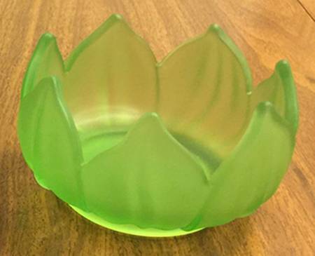 Lotus Green (Apple Green Frosted) Mayonnaise Bowl, Bowl Only