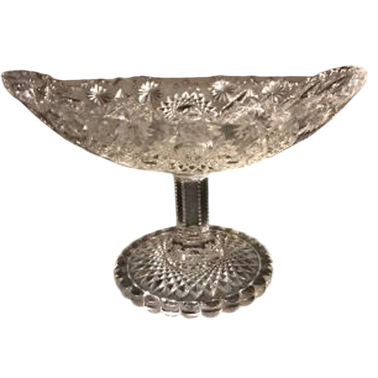 Buzz Star Clear Oval Compote (Height X Width)