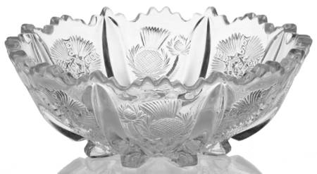 Paneled Thistle 6" Round Bowl