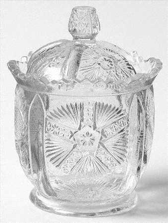 Paneled Thistle Sugar Bowl & Lid
