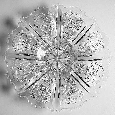 Paneled Thistle 10" Sandwich Plate