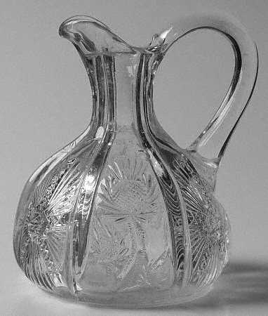 Paneled Thistle Cruet No Stopper