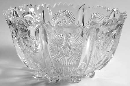 Paneled Thistle 7" Round Bowl