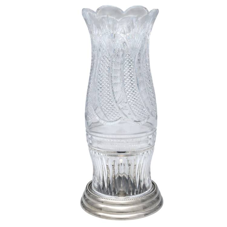 Seahorse Hurricane Lamp & Metal Base