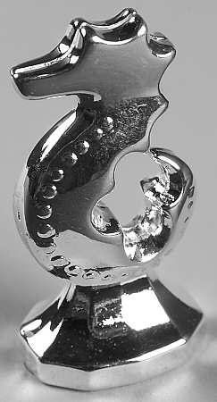 Seahorse Silverplate Place Card Holder
