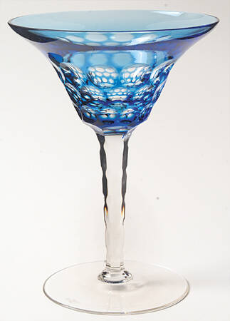 Simply Pastel Blue Martini Glass