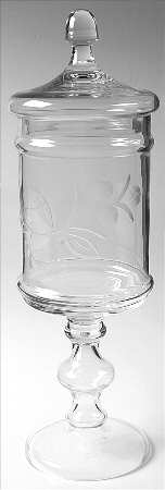 Chamomile Tall Footed Candy Box with Lid