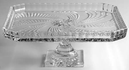 Arcade Footed Cake Plate