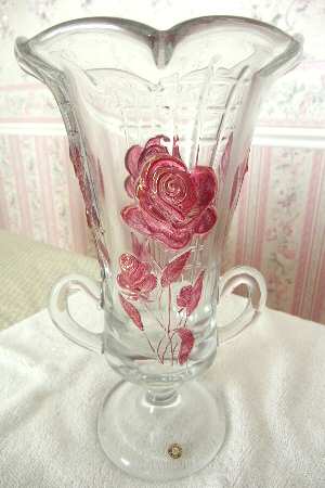 Rose and Lattice Ruby Flash by Westmoreland