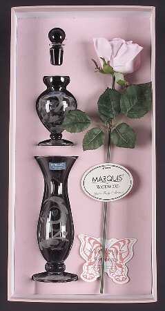 Yours Truly Vanity Set-Perfume Bottle & Bud Vase (Pbdr + Vbud)