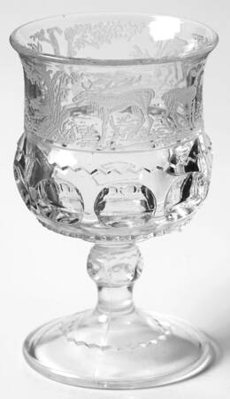 King's Crown Forest (Etch) Wine Glass