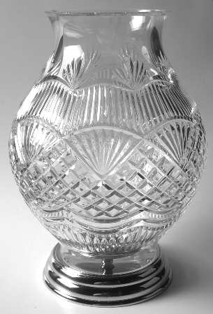America the Beautiful Hurricane Lamp & Metal Base