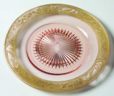 Pheasants and Stump Pink Cheese & Cracker Plate