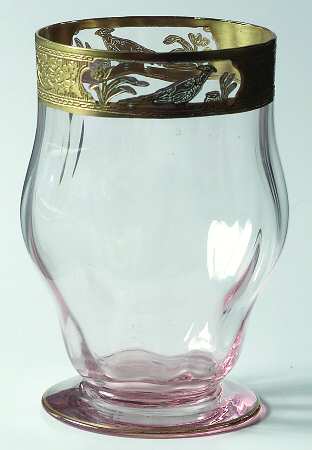 Pheasants and Stump Pink 8 Oz Footed Tumbler