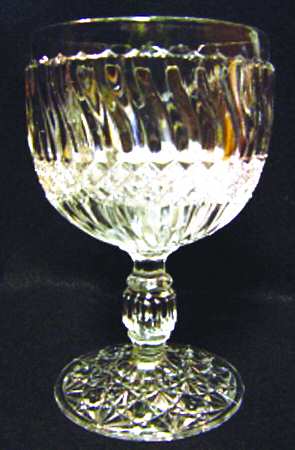 Jersey Swirl Clear Water Goblet