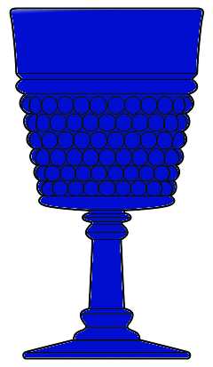 American Hobnail Cobalt