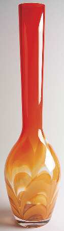 Evolution (Red Amber) 24" Flower Vase