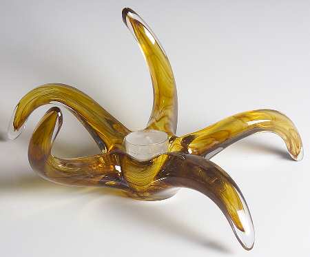 Evolution (Red Amber) Votive Candleholder