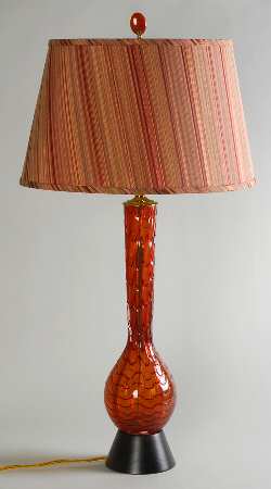 Evolution (Red Amber) 34" Electric Lamp & Shade