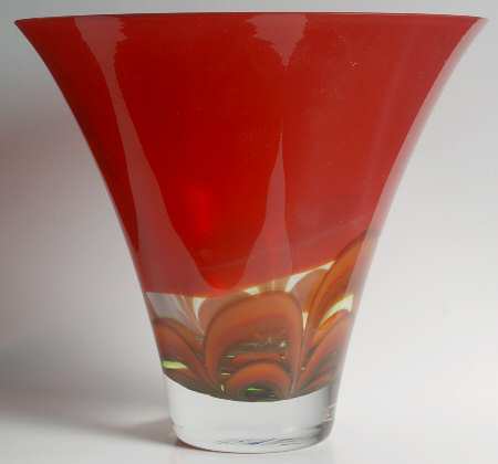 Evolution (Red Amber) 10" Round Flared Bowl