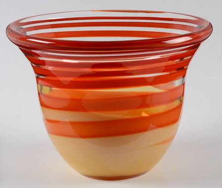 Evolution (Red Amber) 8" Round Flared Bowl