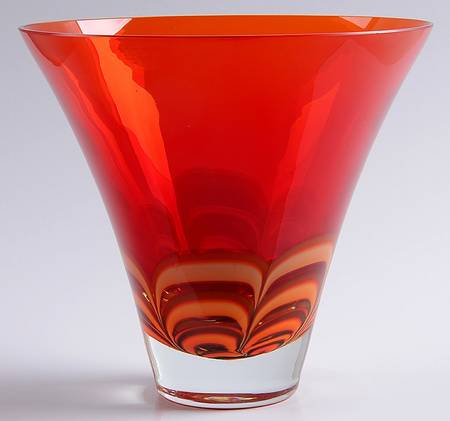 Evolution (Red Amber) 7" Round Flared Bowl