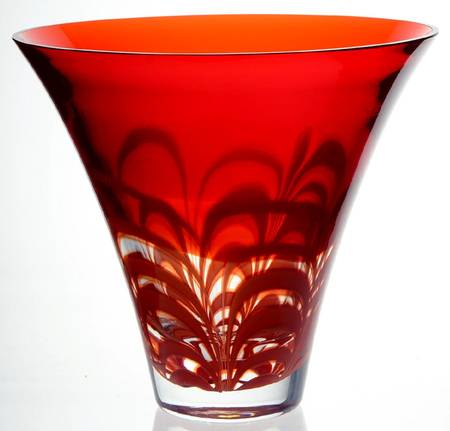 Evolution (Red Amber) 9" Round Flared Bowl