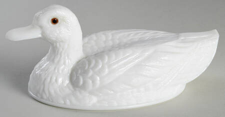 Animals & Figurines Lid for Oval Duck Dish