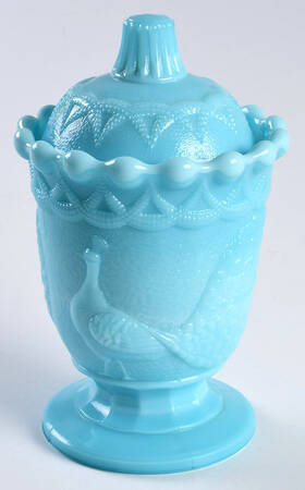 Animals & Figurines Peacock Sugar Bowl & Lid