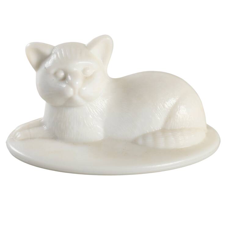 Animals & Figurines Lid for #CT-2 Cat on Ribbed Base