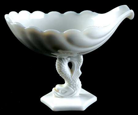 Animals & Figurines #DP-2 8" Shell Bowl on Dolphin Base