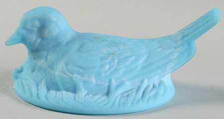 Animals & Figurines Antique Blue Mist Robin Nest Lid