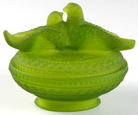 Animals & Figurines #LB-1 Lovebirds Covered Dish