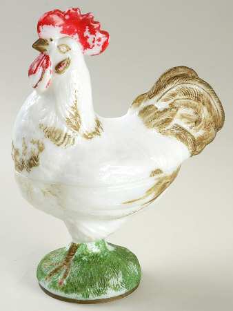 Animals & Figurines #SR-1 Standing Rooster & Lid