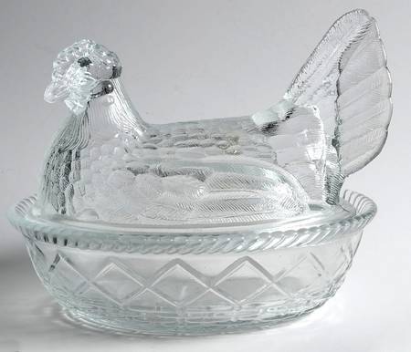 Animals & Figurines Clear Hen on Nest