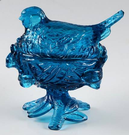 Animals & Figurines Bermuda Blue Robin Nest with Lid