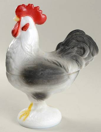 Animals & Figurines #SR-1 Standing Rooster & Lid