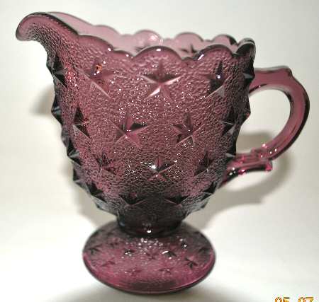 Stippled Star Amethyst Creamer