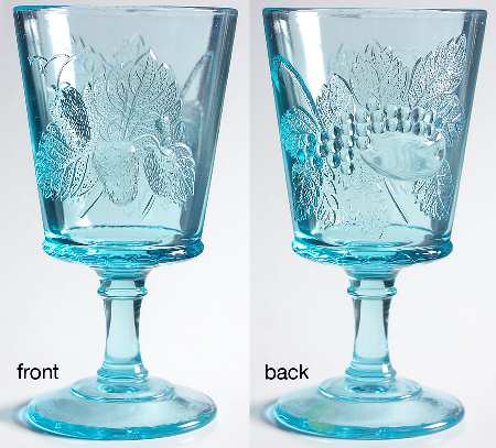 Strawberry and Currant Blue by L G Wright Glass