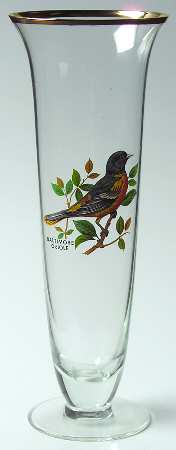 American Songbirds 8" Flower Vase