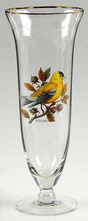 American Songbirds 10" Flower Vase