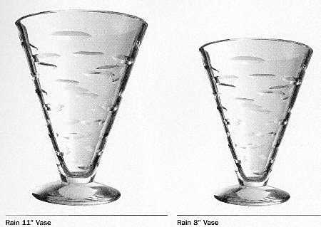 Rain 8" Footed Vase