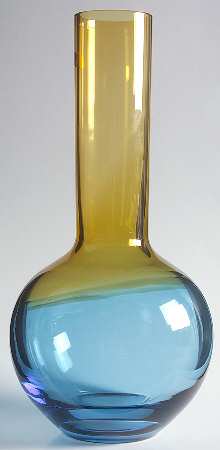 Evolution (Turquoise & Amber) 12" Flower Vase