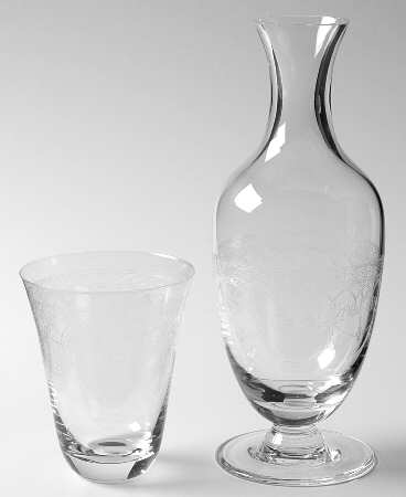 Floral Garland (2 Piece) Nite Set (Carafe & Tumbler)